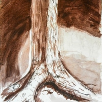 Tree Trunk in Coal Tree Trunk in Coal