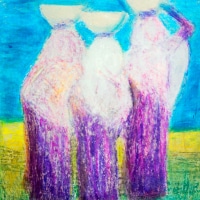 550516  Afrikanerinnen mit Kalebassen * African women with calabash
